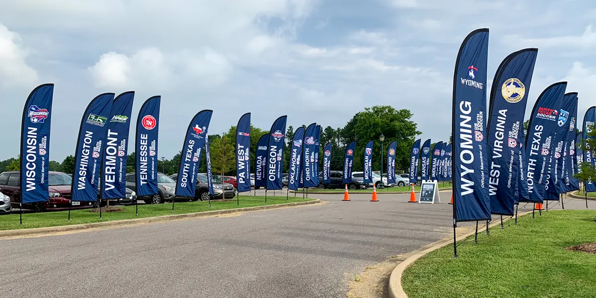 Expandabrand branded flag, gazebo or display manufactured for a Durban client